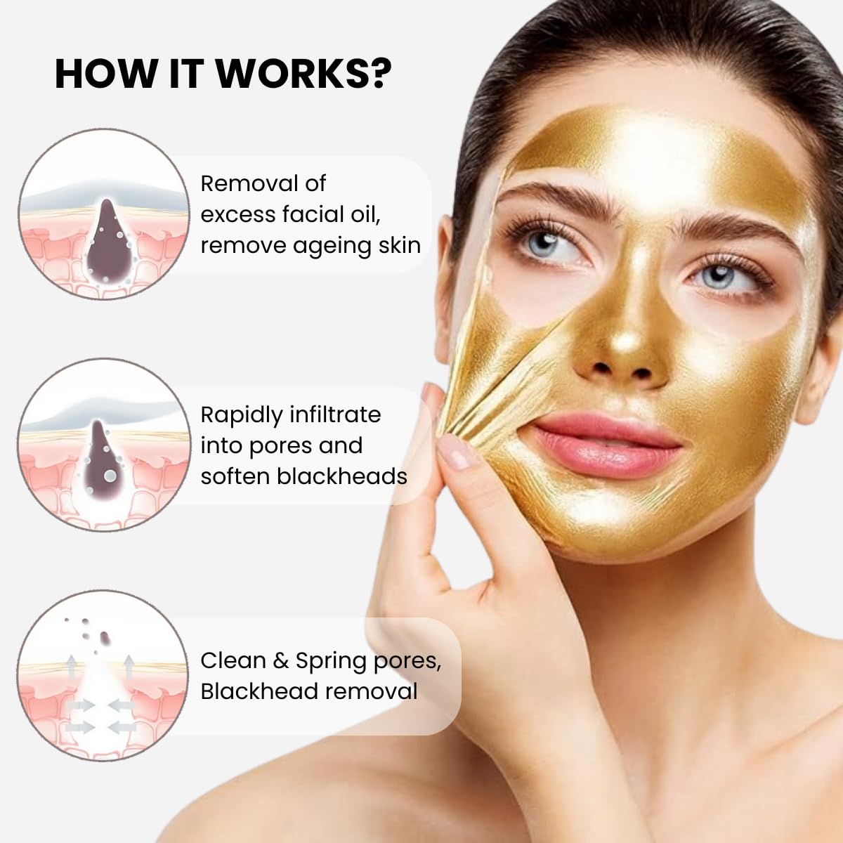 Gold Peel off Mask (Pack of 2)