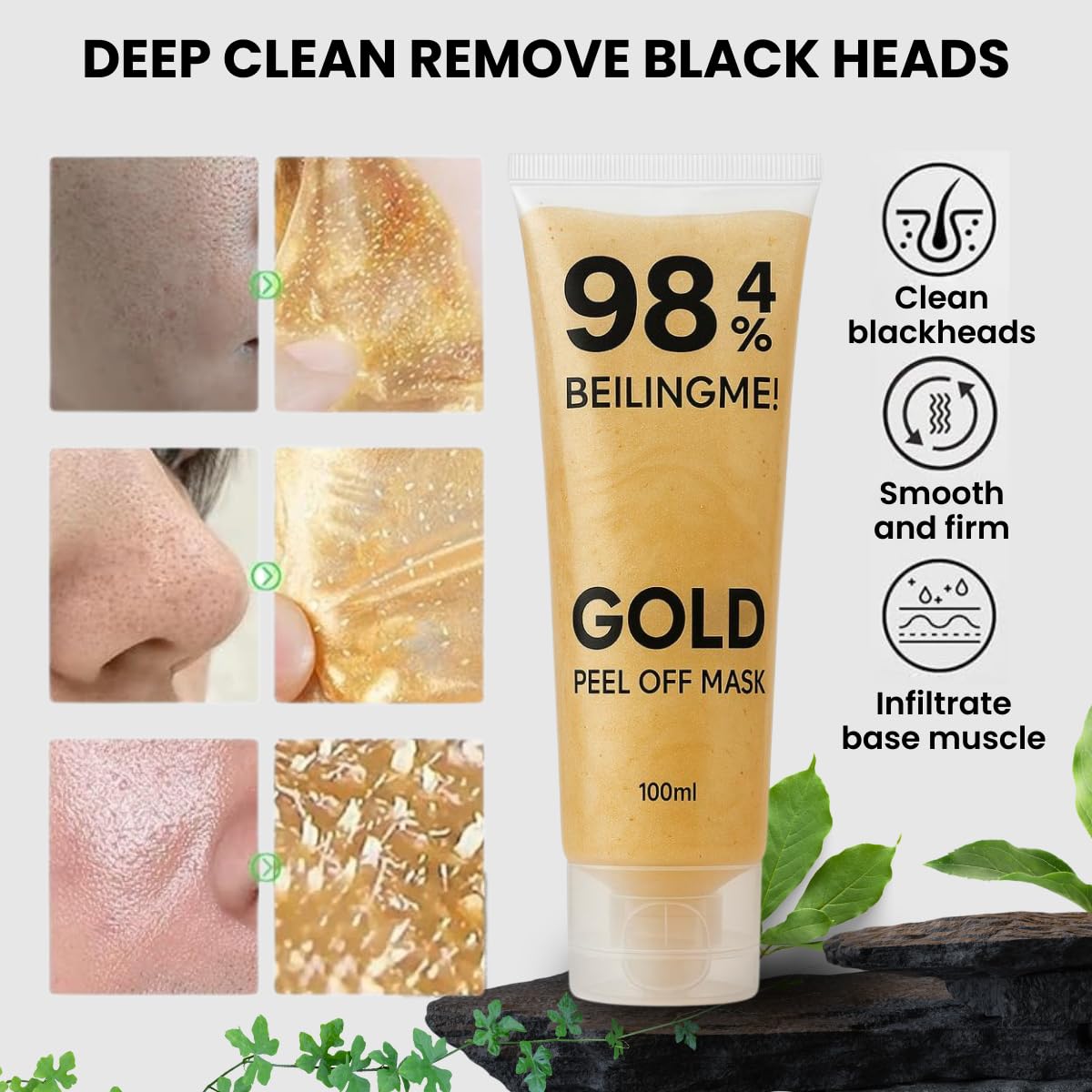 Gold Peel off Mask (Pack of 2)