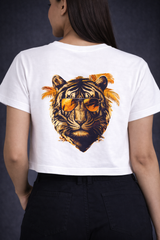 Crop Tee – "Lion Printed"
