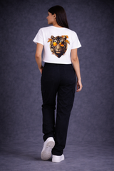 Crop Tee – "Lion Printed"