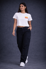 Crop Tee – "Lion Printed"