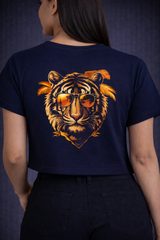 Crop Tee – "Lion Printed"