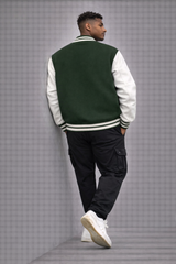 Unisex Solid Varsity Jacket – Classic Minimal Style