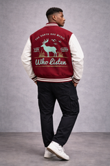 “Who Listen Printed” - Unisex Varsity Jacket