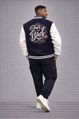 "Don’t Look Back Printed" - Unisex Varsity Jacket