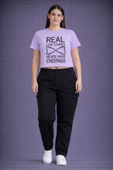 "Real Love Printed" – Crop Tee