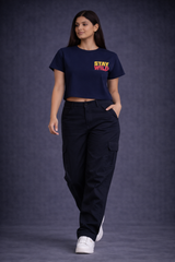 Crop Tee – "Lion Printed"