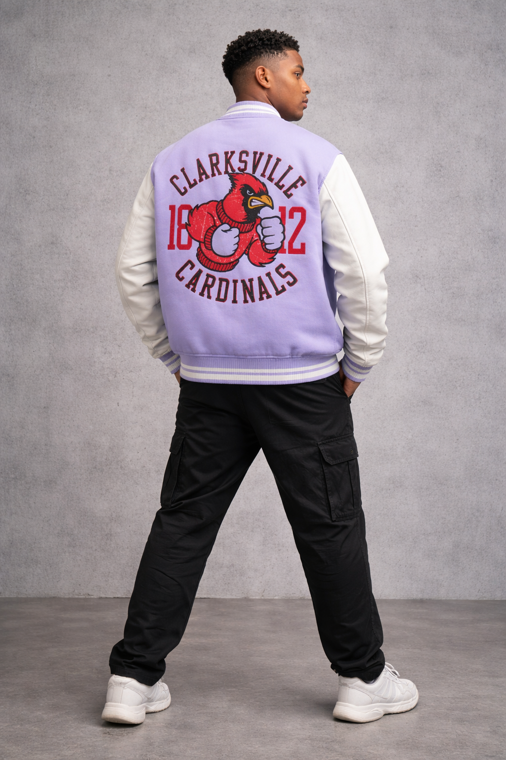 Unisex Varsity Jacket – "Clarksville Print"
