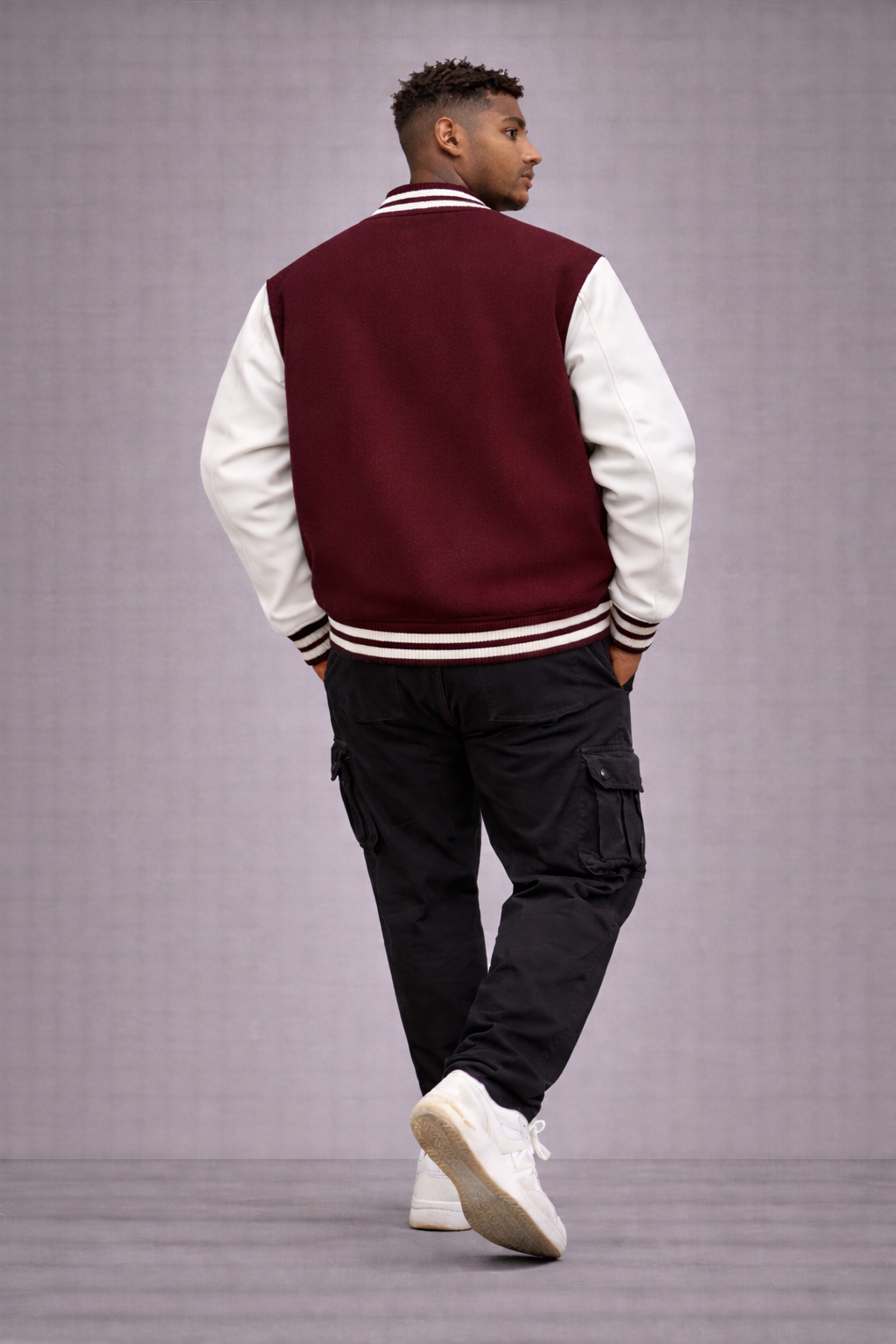 Unisex Solid Varsity Jacket – Classic Minimal Style