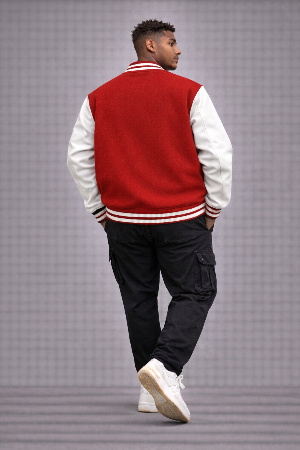 Unisex Solid Varsity Jacket – Classic Minimal Style