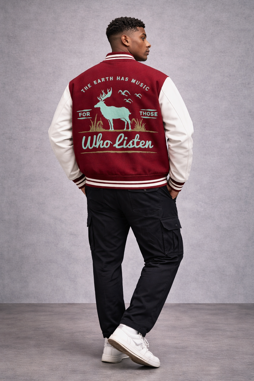 “Who Listen Printed” - Unisex Varsity Jacket