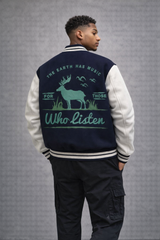 “Who Listen Printed” - Unisex Varsity Jacket