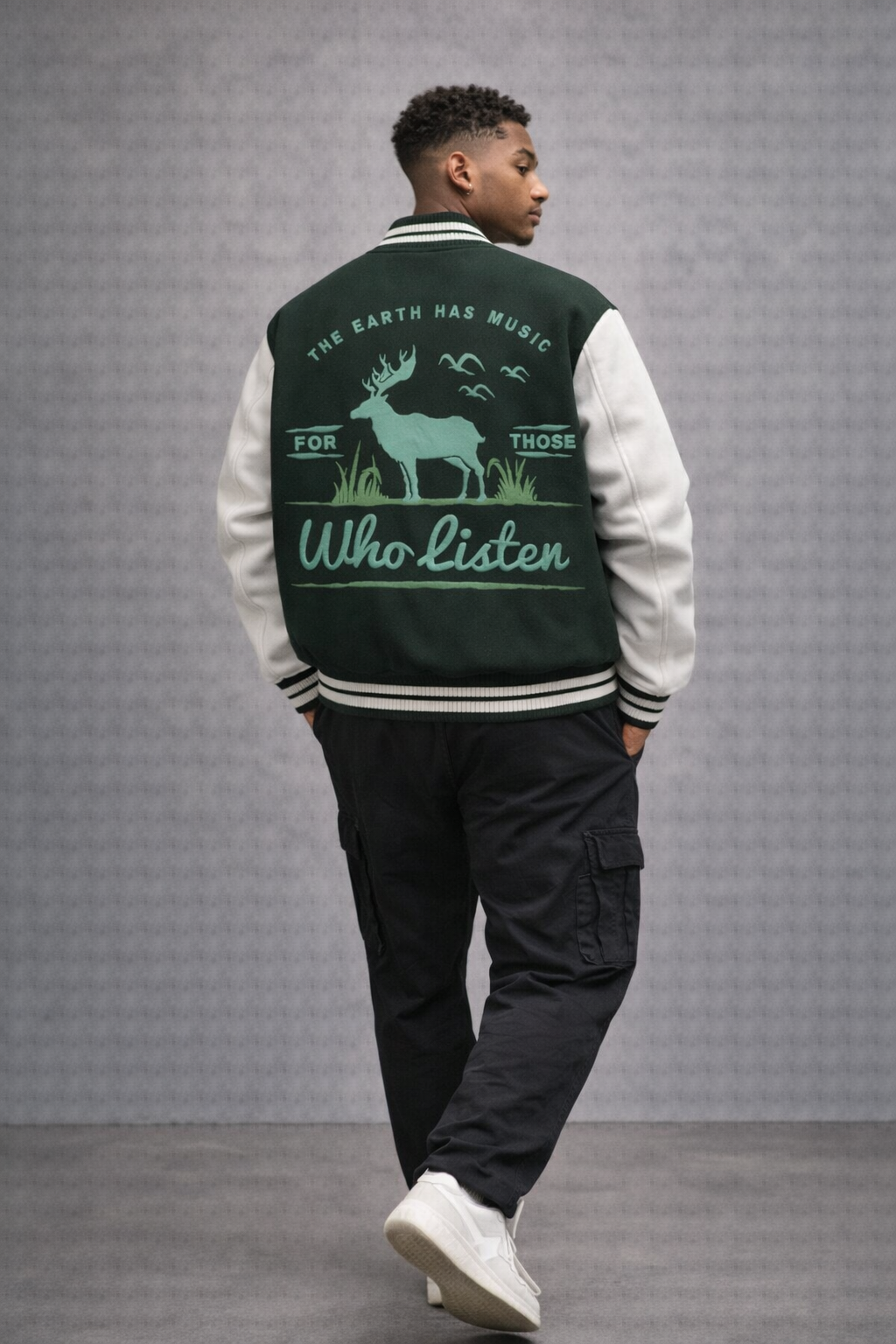 “Who Listen Printed” - Unisex Varsity Jacket