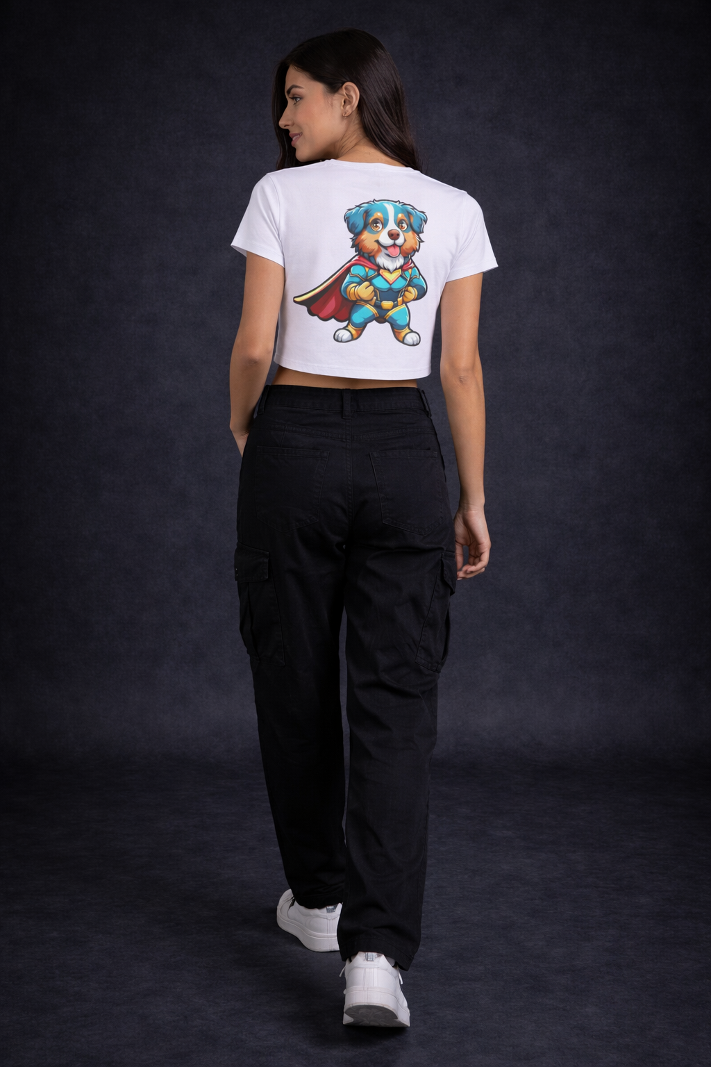 Crop Tee – “Dogmen Printed”