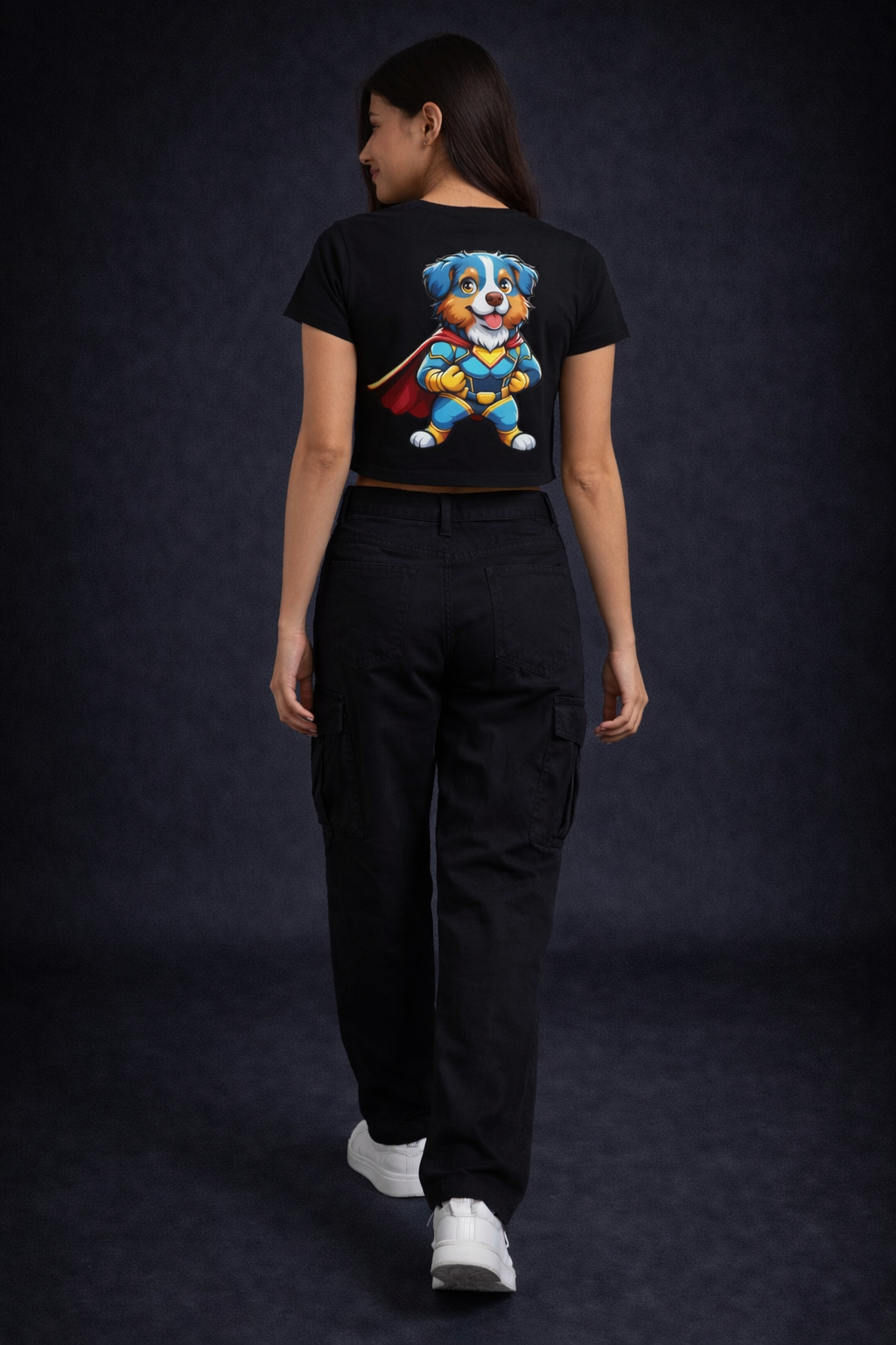 Crop Tee – “Dogmen Printed”