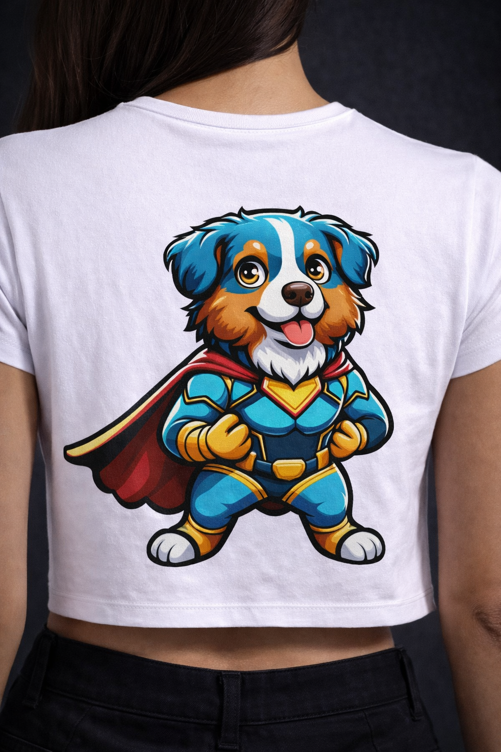 Crop Tee – “Dogmen Printed”