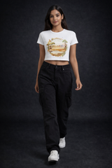 Crop Tee – Printed Design