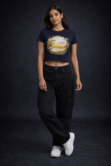 Crop Tee – Printed Design