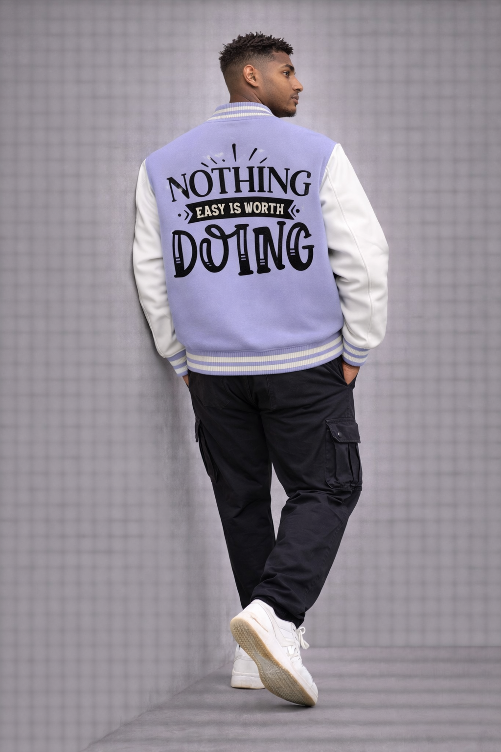 Unisex Varsity Jacket – Nothing Easy Printed
