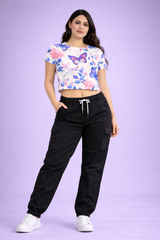 AOP Crop Top