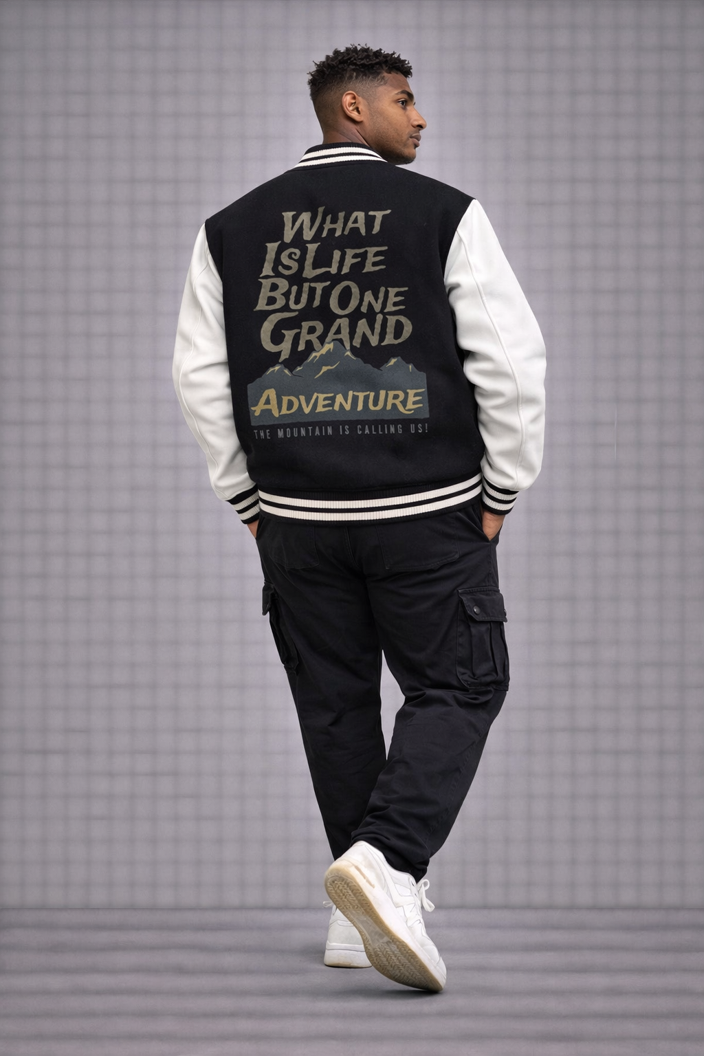 “What Is Life But One Great Adventure” Printed |   Unisex Varsity Jacket