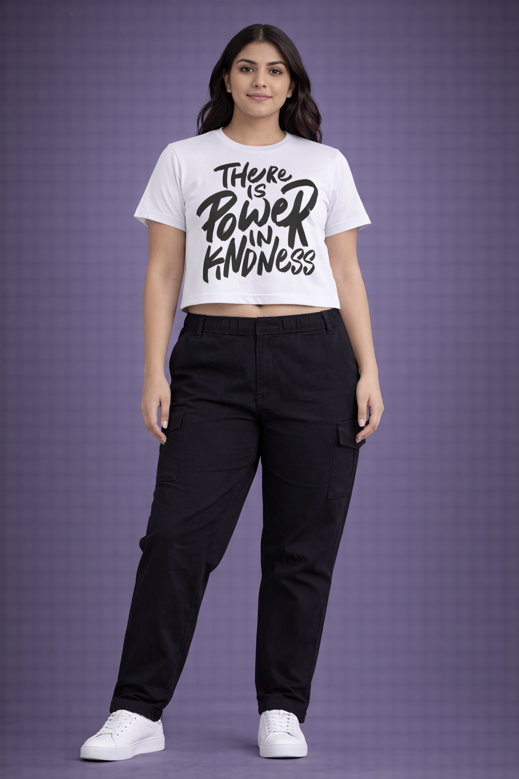 "There Is Power in the Kindness Printed" - Crop Tee
