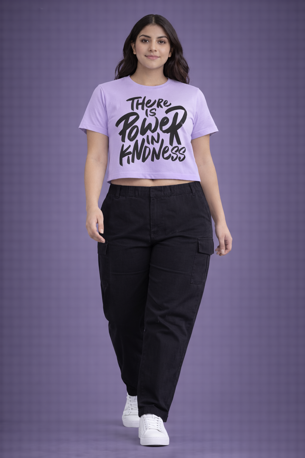 "There Is Power in the Kindness Printed" - Crop Tee